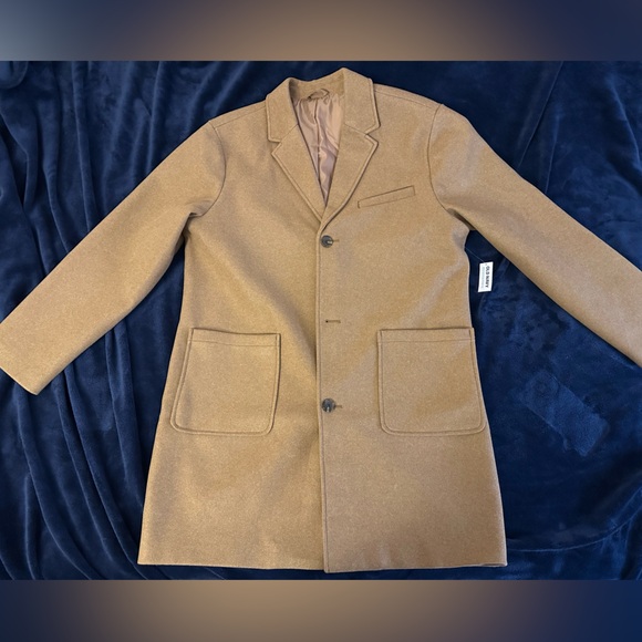 Tan Old Navy top coat - Picture 1 of 5